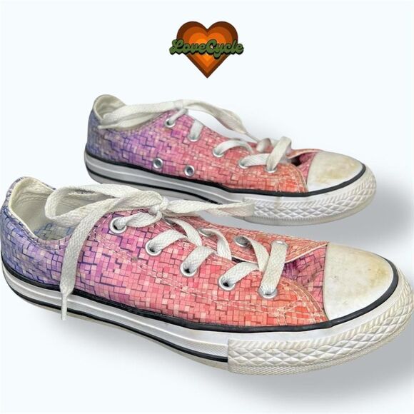 Girl's Converse Chuck Taylor Pixel Fade Ombre Sneakers Youth 2 – Gradient - Picture 3 of 7